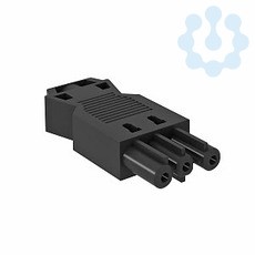 Разъем 3п Modul45connect вилка 16А 250B BT-S GST18i3p SW черн. OBO 6108056