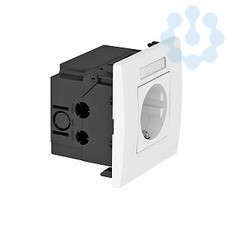 Блок розеточный 1-м AR45 1хModul45 SDE-RW D0RT1B 16А 84х84х59мм укомплектован. с маркир. красн. OBO 6119423