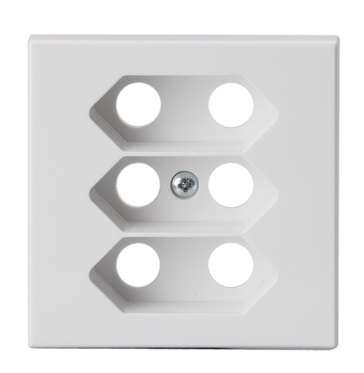 Плата центральная евро розетки Impressivo бел. ABB 303C-84
