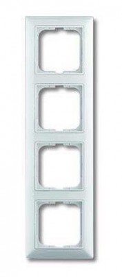 Рамка 4-м Basic с декор. накл. альп. бел. ABB 2CKA001725A1482