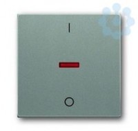 Клавиша для механизма 1-кл. выкл./переключ./кнопки с красной линзой с маркировкой 