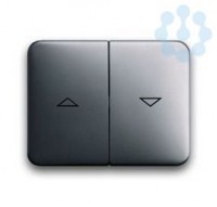 Клавиша для механизма выкл. жалюзи 2000/4 U и 2020/4 US с маркировкой alpha nea платина ABB 1751-0-1823