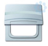 Плата промежуточная с крышкой для центр. плат серий Busch-Duro 2000 SI и Reflex SI с полем для надписи IP44 Allwetter 44 серебристо-алюм. ABB 2CKA001710A3787