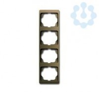 Рамка 4-м Alpha exclusive верт. бронза ABB 1754-0-4388