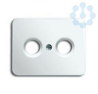 Накладка для TV-R розетки alpha nea бел. глянцевый ABB 1753-0-7628