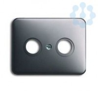 Накладка для TV-R розетки alpha nea платина ABB 1753-0-1126