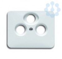 Накладка для TV-R-SAT розетки alpha nea бел. мат. ABB 1724-0-1853