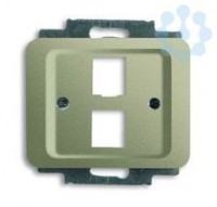 Плата центральная для 2-х разъемов Modular Jack (артикулы 0210 0211 и 0219) alpha exclusive палладий ABB 1710-0-3315