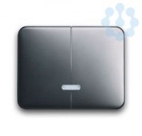 Клавиша для 2-канального светорег. 6565 U alpha nea платина ABB 6599-0-2890