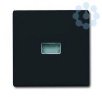 Клавиша для механизма 1-кл. выкл./перекл./кнопки с красной линзой IP44 Allwetter 44 антрацит ABB 2CKA001731A1742