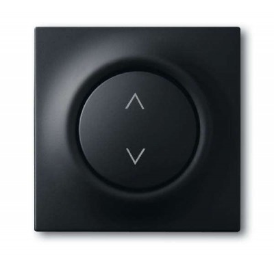 Клавиша для механизма электрон. выкл. Busch-Jalousiecontrol 6411 U-101 6411 U/S-101 6418 U реле 6402 U impuls черн. бархат ABB 2CKA006430A0381
