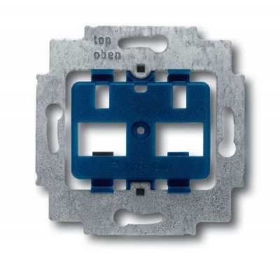Суппорт для 2-х разъемов ITT-Cannon RJ45 кат.5 typ 808 RJ45 Mark III син. цоколь без монтажн. лапок ABB 2CKA001710A3100