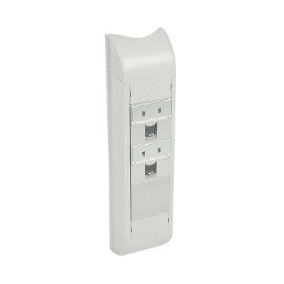 Блок розеток информ. 2мод. 2хRJ45 кат.6 UTP + 1 заглушка сер. Leg 030747