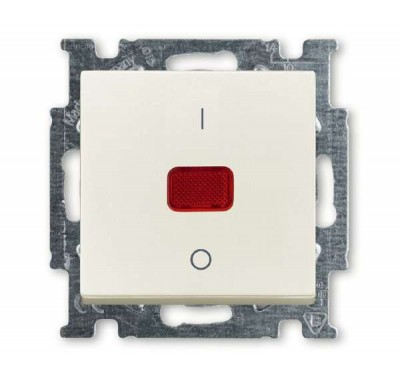 Выключатель 1-кл. 2п СП Basic 55 20А IP20 с клавишей сл. кость ABB 2CKA001020A0090