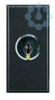 Выключатель 1-кл. 2п 1мод. СП Axolute 16А IP20 250В с ключом антрацит Leg BTC HS4012
