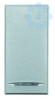 Кнопка 1п (NO) 16А 250В Axolute алюм. Leg BTC HC4055