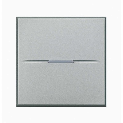 Кнопка 1п (NС) 10А 250В 2мод. Axolute алюм. Leg BTC HC4034/2