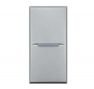 Кнопка 1п (NС) 10А 250В Axolute алюм. Leg BTC HC4034