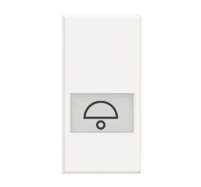 Кнопка 1п (NO) 10А 250В с символом «звонок» Axolute бел. Leg BTC HD4042