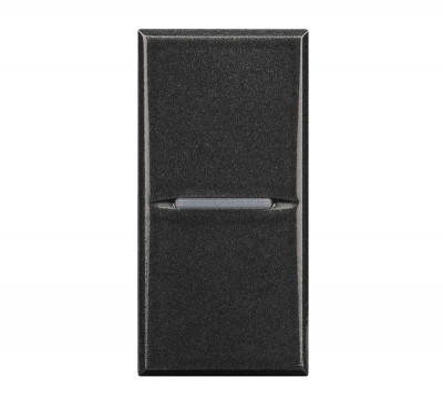Кнопка 1п (NO) 16А 250В 1мод. винт. клеммы дизайн AXIAL Axolute антрацит Leg BTC HS4005