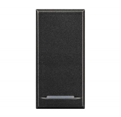 Кнопка 1п (NO) 16А 250В Axolute антрацит Leg BTC HS4055