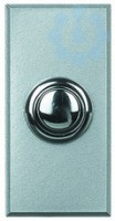 Кнопка 2п (NO) 10А 250В с независ. контактами Axolute алюм. Leg BTC HC4044
