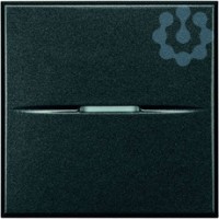 Переключатель промежуточный 1-кл. 1п 2мод. СП Axolute 16А IP20 250В дизайн AXIAL винт. клеммы антрацит Leg BTC HS4004/2