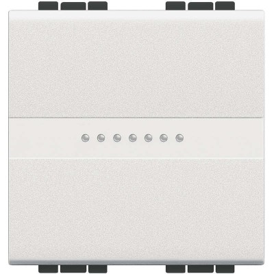 Кнопка Axial с авт. клем. размер 2мод. LivingLight бел. Leg BTC N4055M2A
