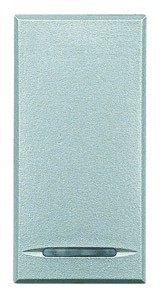 Выключатель 1-кл. 1п 1мод. СП Axolute 16А IP20 алюм. Leg BTC HC4051