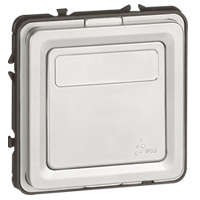 Переключатель проходной 1-кл. Soliroc 10А IP55 250В 10AX с этикеткой IK10 хром Leg 077813