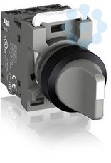 Переключатель 2-х поз. C2SS2-10U-10 1НО (90град.) с фикс. (черн. декоративное кольцо) сер. ABB 1SFA619201R1017