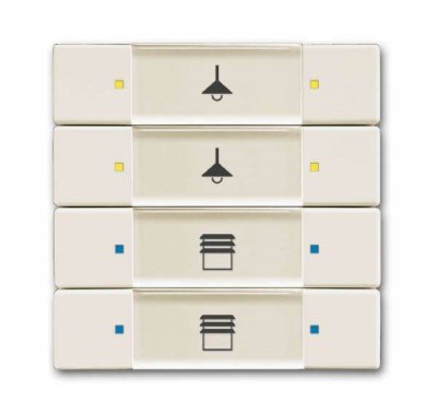 Сенсор 4/8-кл. 6127/02-896-500 многофункц. chaley-white ABB 6117-0-0251