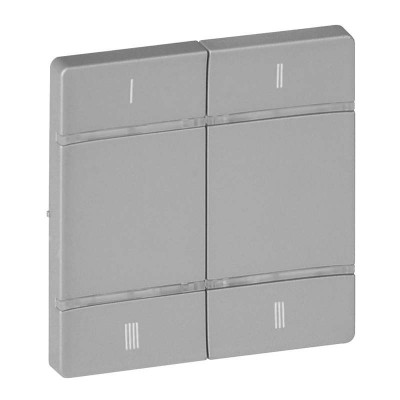 Панель лицевая Valena Life MyHome Play Zigbee для 4-сценарного радиоуправляющего устройства алюм. Leg 754813