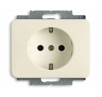 Механизм розетки 1-м СП Basic 16А IP20 250В сл. кость ABB 2CKA002011A3857