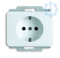 Розетка Schuko Alpha nea 16А 250В защ. шторки бел. матовый ABB 2013-0-4474