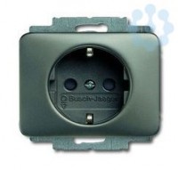 Розетка Schuko Alpha nea 16А 250В защ. шторки платина ABB 2013-0-4458
