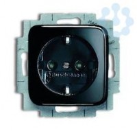 Розетка Schuko Reflex SI 16А 250В защ. шторки черн. ABB 2013-0-4706