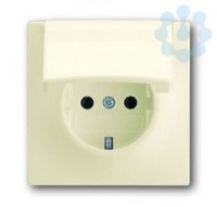 Розетка 1-м СП 1мод. Impuls 16А IP21 250В Schuko с крышкой сл. кость ABB 2CKA002018A1488