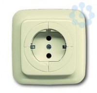 Розетка 1-м СП Busch-Duro 2000 SI 16А IP21 250В Schuko с механизмом освобождения вилки сл. кость ABB 2CKA002011A3397