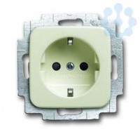 Розетка 1-м СП 1мод. Busch-Duro 2000 SI/Reflex SI 16А IP21 250В Schuko с LED-подсветкой сл. кость ABB 2CKA002013A5290