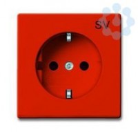 Розетка 1-м СП Solo/future 16А IP20 250В Schuko оранж. ABB 2CKA002011A3723
