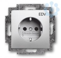 Механизм розетки 1-м СП Pure 16А IP20 250В с заземл. Schuko защ. шторки с маркир. 