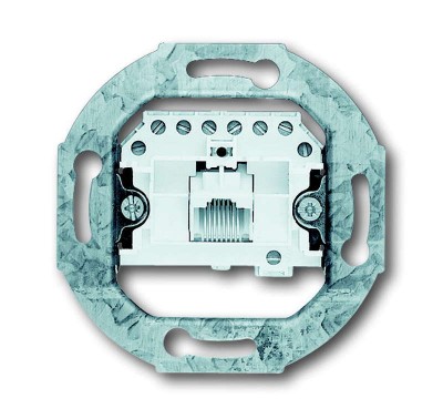 Механизм розетки телефонной 1-м RJ45 ISDN кат.3; RJ11/12 8п ABB 2CKA000230A0378