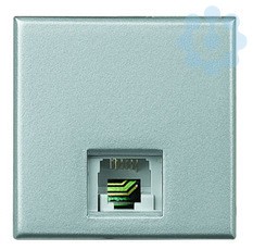 Разъем телеф. RJ11 кат.3 тип коннектора К10 Axolute алюм. Leg BTC HC4258/11D