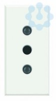 Розетка 1-м СП 1мод. Axolute 10А IP20 250В 2P+E с заземл. d4мм бел. Leg BTC HD4113