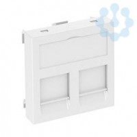 Корпус компьютерной розетки Modul45 тип A (прямой) 45х45мм DTG-2A SWGR1 черн. OBO 6119204