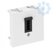 Розетка телефонная 1-м система TAE бел. TAE-6F RW1 OBO 6117428