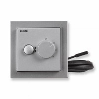 Термостат мех. ECO10FI-083 датчик пола 2.3кВт 10А Impressivo алюм. ENSTO