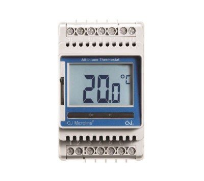Термостат прогр. ETN4-1999 дисп. датчик пола 3.6кВт 16А на DIN-рейку OJ ELECTRONICS
