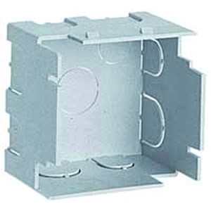 Коробка Batibox 2мод. мет. рамка Leg 080011